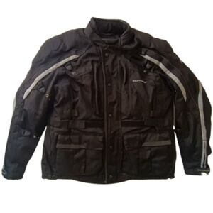 Tourmaster Mens Black Epic Transition Motorcycle Jacket Size: XXL/48
